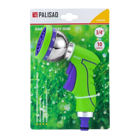 Пистолет-распылитель Palisad 6526358, 10 режимов, металлический корпус купить в Нижневартовске