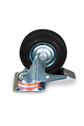 Колесо поворотное резина SCb 55 125 мм с тормозом (N) 1024167 купить в Нижневартовске