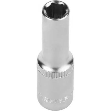Головка торцовая ЗУБР "МАСТЕР" (1/2"), удлиненная, Cr-V, FLANK, хроматированное покрытие, 10мм 27726-10 купить в Нижневартовске