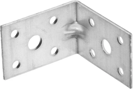Крепежный угол ЗУБР "МАСТЕР" усиленный, 35х50х50мм, 20шт 310115-35-050 купить в Нижневартовске