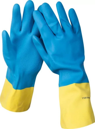 Перчатки STAYER латексные с неопреновым покрытием, экстрастойкие, с х/б напылением, размер S 11210-S купить в Нижневартовске