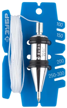 Отвес ЗУБР "ЭКСПЕРТ" строительный со шнуром и безопасным наконечником, 100 г 06347-10_z01 купить в Нижневартовске