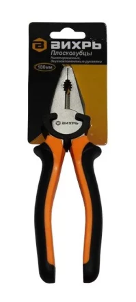 Плоскогубцы 180мм никелированные двухкомпонентные рукоятки Вихрь купить в Нижневартовске