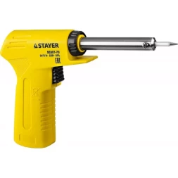Паяльник с пистолетной пластмассовой рукояткой, STAYER "MASTER" MAXTerm, 55307-70, 30 - 70 Вт, конус 55307-70