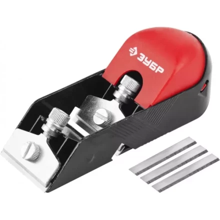 Рубанок ЗУБР "МАСТЕР" "МИНИ" металлический, торцевой, 5 запасных ножей в комплекте, 50х150мм 1862_z01 купить в Нижневартовске