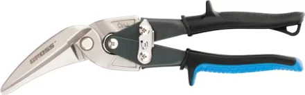 Ножницы по металлу"PIRANHA",270мм,прямой и правый проходной рез,сталь-СrMo, двухкомп.рук-ки GROSS 78333 купить в Нижневартовске