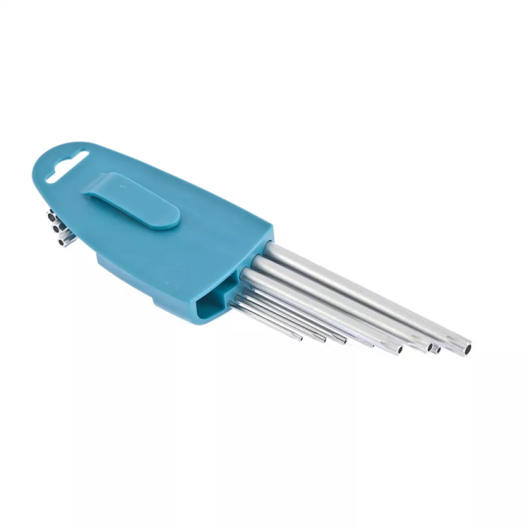 Набор ключей имбусовых TORX-TT T10-T50 экстра-длинные S2 сатинированные 9 шт Gross 16408 купить в Нижневартовске