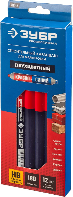 Карандаш разметочный двухцветный серия ПРОФЕССИОНАЛ купить в Нижневартовске