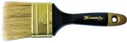 Кисть плоская "Профи" 2,5" натуральная щетина деревянная ручка  MATRIX 83153