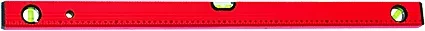 Уровень алюминиевый 600 мм 3 глазка красный линейка  MATRIX 33223 купить в Нижневартовске