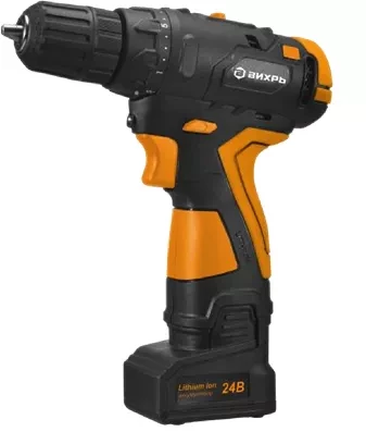 Дрель-шуруповерт аккумуляторная Вихрь ДА-18Л-2К/Б бесщеточный двигатель купить в Нижневартовске