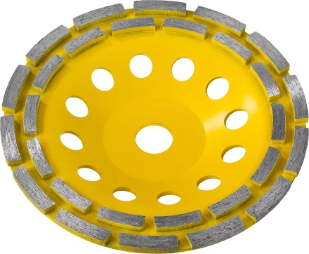 Чашка STAYER "PROFESSIONAL" алмазная сегментная двухрядная, высота 22,2мм, 180мм 33381-180 купить в Нижневартовске