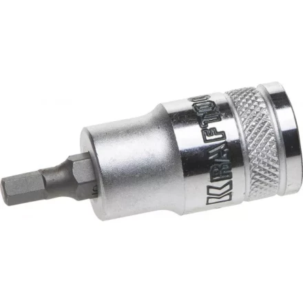 Торцовая бита-головка KRAFTOOL "INDUSTRIE QUALITAT", материал S2, HEX, сатинированная, 1/2", H5 27908-05_z01 купить в Нижневартовске