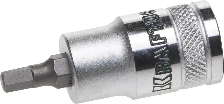 Торцовая бита-головка KRAFTOOL "INDUSTRIE QUALITAT", материал S2, HEX, сатинированная, 1/2", H5 27908-05_z01 купить в Нижневартовске