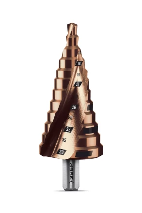 ЗУБР КОБАЛЬТ 6-38мм, 12 ступеней, винтовая проточка, сверло ступенчатое, ПРОФЕССИОНАЛ (29674-6-38-12) купить в Нижневартовске