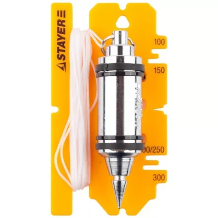 Отвес STAYER "PROFI" строительный со шнуром, с противоударным ободком, 250 г 06352-25 купить в Нижневартовске