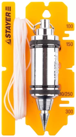 Отвес STAYER "PROFI" строительный со шнуром, с противоударным ободком, 250 г 06352-25 купить в Нижневартовске