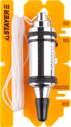 Отвес STAYER "PROFI" строительный со шнуром, с противоударным ободком, 250 г 06352-25 купить в Нижневартовске