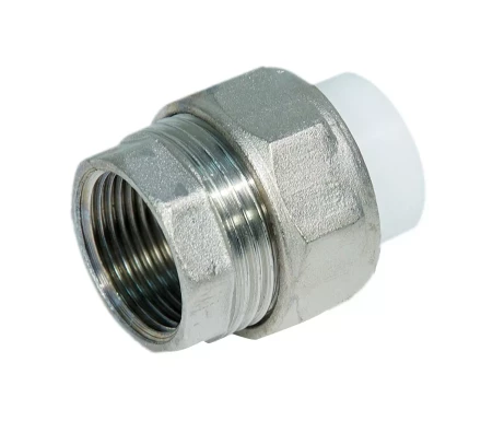 Муфта разъемная PP-R ВР 20мм х 3/4 бел. (20/160) 45291 купить в Нижневартовске