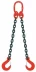 Строп цепной двухветвевой 2СЦ 11.2 т L=7.25м 8 кл на концах захваты 3Т6 купить в Нижневартовске