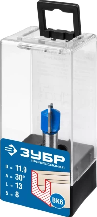 ЗУБР 11.9 x 13 мм, фреза пазовая фасонная №3, Профессионал (28742-11.9-30) купить в Нижневартовске