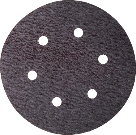 Круг шлифовальный URAGAN "Универсальный водостойкий с покрытием стеарата цинка" на липучке, 6 отв., P180, 150мм, 50шт 907-44113-180-50 купить в Нижневартовске