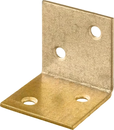 ЗУБР УМШ-2.0, 25 x 25 x 25 x 2 мм, желтый цинк, широкий мебельный уголок (31033-25) купить в Нижневартовске