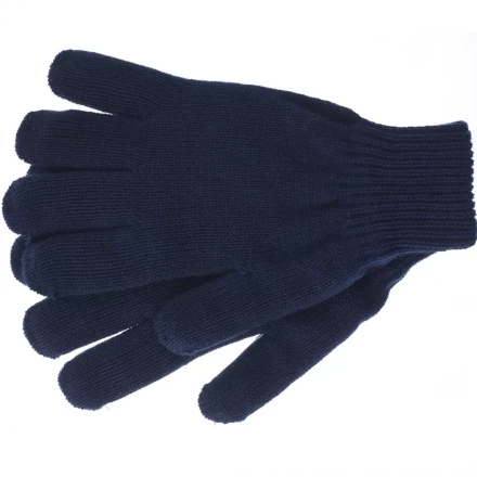 Перчатки трикотажные акрил двойные синий двойная манжета Сибртех Россия 68685 купить в Нижневартовске