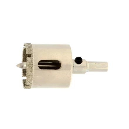 Сверло по керамической плитке и стеклу Сибртех, 30 х 55 мм, шестигранный хвостовик, с центрующим сверлом, 72716 купить в Нижневартовске