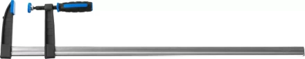Струбцина ЗУБР "ПРОФЕССИОНАЛ", тип "F", двухкомпонентная ручка, стальная закаленная рейка, 120х800мм 32155-120-800 купить в Нижневартовске