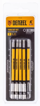 Бита T20x100 мм, 5 шт. Denzel 7711330 купить в Нижневартовске