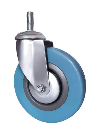 Колесо аппаратное поворотное SCtg 55 125 мм с болтом (зеленое) (F) 1010006 купить в Нижневартовске