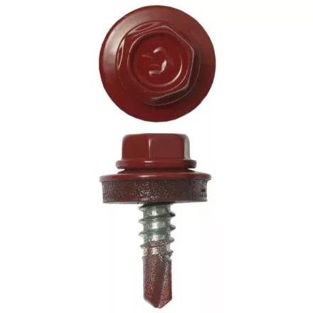 Саморезы ЗУБР "ПРОФЕССИОНАЛ" окраш., RAL 3003 рубин.-красн., для крепл. кров. матер. к металл. констр. , 5.5x19мм, 2500шт 4-300310-55-019-3003 купить в Нижневартовске