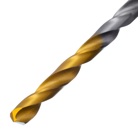 Сверло спиральное по металлу Denzel 4 x 75 мм, Р6М5, Golden Tip, 718229 купить в Нижневартовске