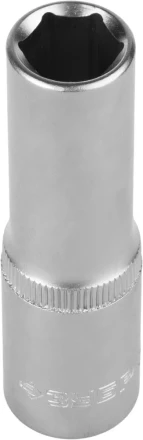Головка торцовая ЗУБР &quot;МАСТЕР&quot; (1/2&quot;), удлиненная, Cr-V, FLANK, хроматированное покрытие, 12мм 27726-12 купить в Нижневартовске