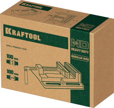 Тиски KRAFTOOL станочные 32715-100 купить в Нижневартовске