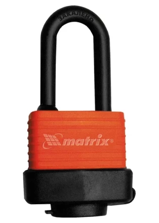 Замок навесной всепогодный 40 мм удлиненная дужка MATRIX 91822 купить в Нижневартовске