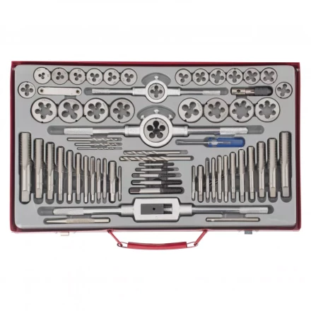 Набор метчиков и плашек М2-М20 65 шт металлический кейс Matrix 773065 купить в Нижневартовске