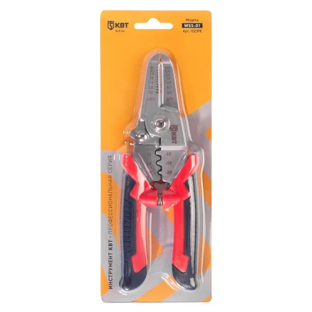 Многофункциональный стриппер КВТ WSS-01 для снятия изоляции с проводов 0.35–6.0 мм (102398) купить в Нижневартовске