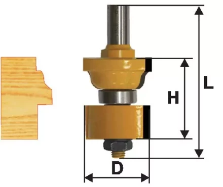 Фреза комбинированная универсальная Ф348Х445 мм хвостовик 12 мм 46507 купить в Нижневартовске