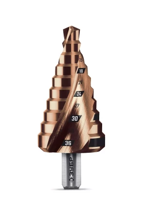 ЗУБР КОБАЛЬТ 9-36мм, 10 ступеней, винтовая проточка, сверло ступенчатое, ПРОФЕССИОНАЛ (29674-9-36-10) купить в Нижневартовске