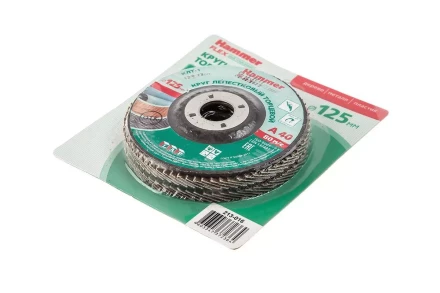 Круг Лепестковый Торцевой (КЛТ) HAMMER КЛТ 1 Ф125х22 Р40 213-016 купить в Нижневартовске