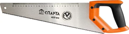 Ножовка по дереву 400 мм 7-8 TPI зуб-2D каленый зуб линейка двухкомпонентная рукоятка SPARTA 235015 купить в Нижневартовске