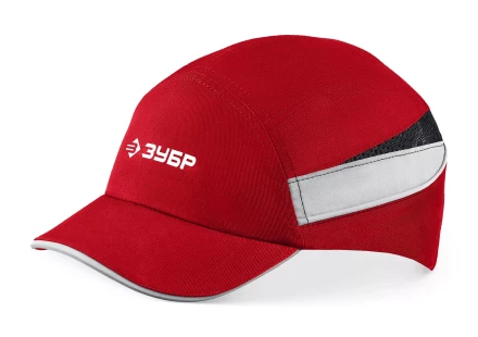 ЗУБР БИНОМ, красная, ударопрочный корпус, укороченный козырёк 55мм, размер от 54 до 59см, защитная каскетка, Профессионал (11096) купить в Нижневартовске