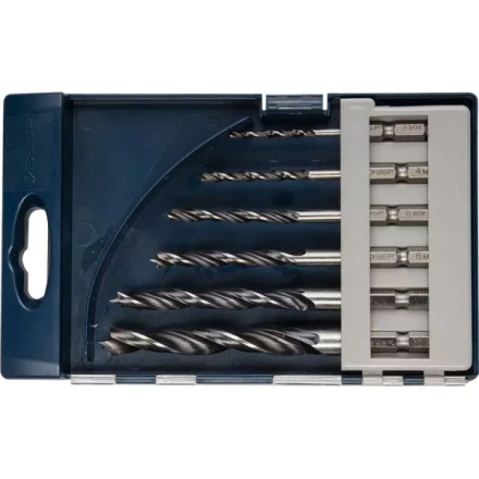 ЗУБР "ЭКСПЕРТ". Набор сверл по дереву, М-образная заточка, шестигранный хвостовик 1/4", 6шт, 3-4-5-6-8-10 мм 29423-H6 купить в Нижневартовске