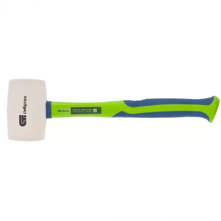 Киянка резиновая 225 г белая резина фибергласовая рукоятка СИБРТЕХ 11166 купить в Нижневартовске