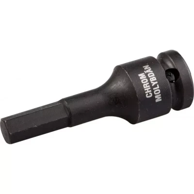 Торцовая головка KRAFTOOL "INDUSTRIE QUALITAT" ударная (1/2"), HEX, Cr-Mo, фосфатированная, H9 27950-09