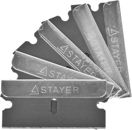 Лезвия STAYER &quot;MASTER&quot; сменные для скребков арт. 0853, 08533, 08535, тип Н01, 40мм, 5шт 08549-S5_z01 купить в Нижневартовске