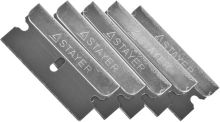 Лезвия STAYER &quot;MASTER&quot; сменные для скребков арт. 0853, 08533, 08535, тип Н01, 40мм, 5шт 08549-S5_z01 купить в Нижневартовске