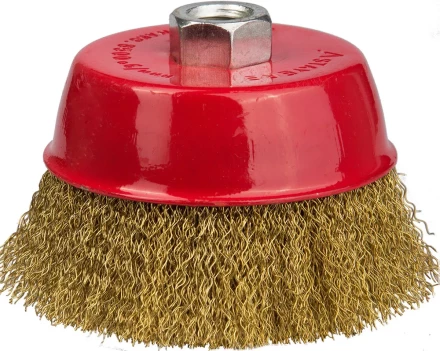 STAYER "PROFESSIONAL". Щетка чашечная для УШМ, витая стальная латунированная проволока 0,3мм, 60ммхМ14 35125-060_z01 купить в Нижневартовске